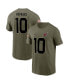 ფოტო #1 პროდუქტის Men's DeAndre Hopkins Olive Arizona Cardinals 2022 Salute To Service Name and Number T-shirt