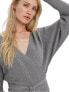 Women´s Dress Regular Fit VMHOLLYREM LS V-NECK DRESS GA NOOS 10269251 Medium Grey Melange