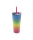 Фото #3 товара 24 oz Ombre Insulated Straw Tumblers Set, 2 Piece