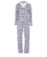 Фото #4 товара Women's Crazy Cats 2 Piece Cotton Blend Pajama Set