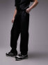 Фото #8 товара Topman high shine straight leg jogger in black