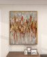 Фото #7 товара Canvas Abstract Framed Wall Art with Gold-Tone Frame, 39" x 2" x 39"