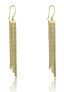 Long gold plated earrings Vivienne EWE23087G