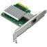 Фото #1 товара TRENDnet TEG-10GECTX - Internal - Wired - PCI Express - Ethernet - 10000 Mbit/s - Green - Grey