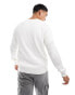 Jack & Jones oversized ribbed jumper in white