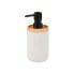 Soap Dispenser White Wood Resin Plastic (6 Units)