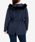Plus Size Faux Fur Lightweight Coat
