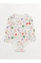 Боди LCW WAIKIKI Baby Bicycle Neck Printed Girl Snapsuit 2Piece