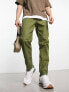 Фото #1 товара ASOS DESIGN tapered chinos in dark green