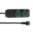 REV Ritter REV 0512467555 - 1.4 m - 2 AC outlet(s) - Outdoor - Type F - IP44 - Black,Green