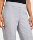 ფოტო #7 პროდუქტის Petite Mid Rise Slim-Fit Staight-Leg Pants