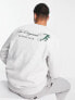 Фото #1 товара Jack & Jones Originals crew neck sweatshirt with run club back print in white