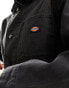 Dickies duck canvas chore coat in black