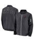 Фото #1 товара Men's Charcoal New York Mets 2024 City Connect Authentic Collection Game Time Full-Zip Bomber Jacket
