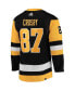 ფოტო #4 პროდუქტის Men's Sidney Crosby Black Pittsburgh Penguins Home Captain Patch Authentic Pro Player Jersey