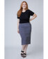 ფოტო #1 პროდუქტის Plus Size Color Skirt