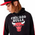 Толстовка с капюшоном унисекс New Era NBA Colour Block Chicago Bulls Чёрный