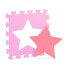 27 x Puzzlematte Sterne rosa-pink