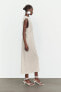 Фото #3 товара Платье миди в рубчик ZARA