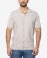 ფოტო #1 პროდუქტის Men's Classic Ribbed Texture Polo Sweater