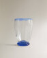 Coloured glass tumbler