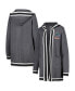 Фото #1 товара Women's Charcoal Florida Gators One More Round Tri-Blend Striped Cardigan Sweater