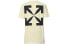 Фото #1 товара OFF-WHITE C/O VIRGIL ABLOH 攀岩箭头短袖T恤 标准版型 男款 米白色 / Футболка OFF-WHITE CO VIRGIL OMAA027S201850156110