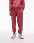 Topman vintage wash relaxed jogger in red - RED