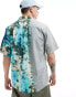 Kavu short sleeve tie dye shirt in blue