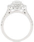 ფოტო #3 პროდუქტის Diamond Pear Double Halo Engagement Ring (2 ct. t.w.) in 14k White Gold