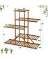Фото #6 товара Bamboo Plant Stand 5 tier 10 Potted Plant Shelf Display Holder