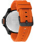 ფოტო #2 პროდუქტის Men's Orange Silicone Watch 46mm