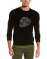 Autumn Cashmere Plaid Skull Jacquard Wool & Cashmere-Blend Cashmere Sweater