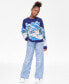 Фото #1 товара Charter Club Big & Little Girls Snowy Town Crewneck Sweater, Created for Macy's