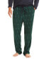 Фото #1 товара Men's Classic-Fit Plaid Fleece Pajama Pants