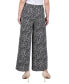 Фото #2 товара Petite Short Mid Rise Pull On Wide-Leg Palazzo Pant