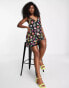 Фото #6 товара Miss Selfridge Premium festival embellished strappy cami dress in neon floral - MULTI