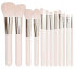 Professionelles Make-up Pinselset rosa 12 St.