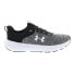 Фото #3 товара Under Armour Charged Revitalize Mens Gray Canvas Athletic Running Shoes