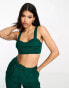 Фото #2 товара Kyo The Brand bralet co-ord in emerald green