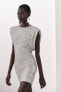 Фото #7 товара Платье с пайетками и подплечниками — zw collection ZARA
