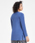 Фото #2 товара Women's Open-Front Button-Sleeve Sweater