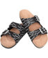 Фото #2 товара Women's Las Vegas Raiders Mini Print Double-Buckle Sandals