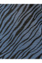 Kadın Giyim Zebra Desenli Mini Elbise Askılı U Yaka 3SAK80008EK Mavi Desenli Mavi Desenli