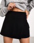 Фото #2 товара ASOS DESIGN clean angled hem skort in black