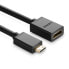 Фото #2 товара Przejściówka adapter kabel HDMI żeński - mini HDMI męski 4K 60Hz HEC ARC 22cm czarny