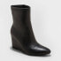 Фото #1 товара Women's Jocelyn Wedge Stretch Dress Boots - A New Day Black 7