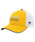 Фото #4 товара Men's Gold Nashville Predators Authentic Pro Rink Trucker Adjustable Hat
