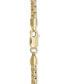 Box Link Chain Bracelet in 14k Gold-Plated Sterling Silver