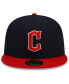 Фото #4 товара Men's Navy, Red Cleveland Guardians 2023 Jackie Robinson Day 59FIFTY Fitted Hat